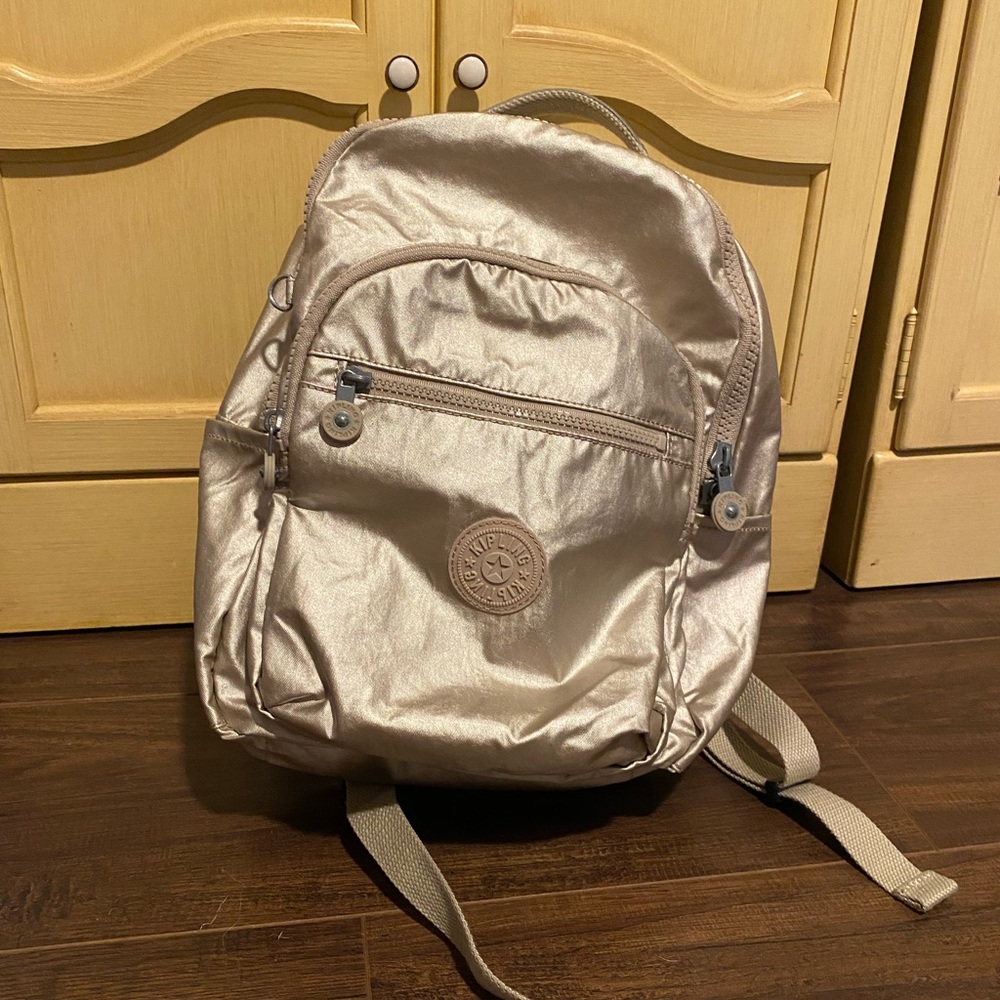 Kipling Metallic Seoul Small Backpack